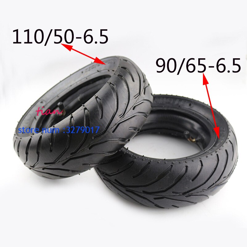 90/65-6.5 tire or 110/50-6.5 tire Front rearTyres for Gas Electric Scooter 47cc/49cc 2 stoke air cooled Mini pocket bike
