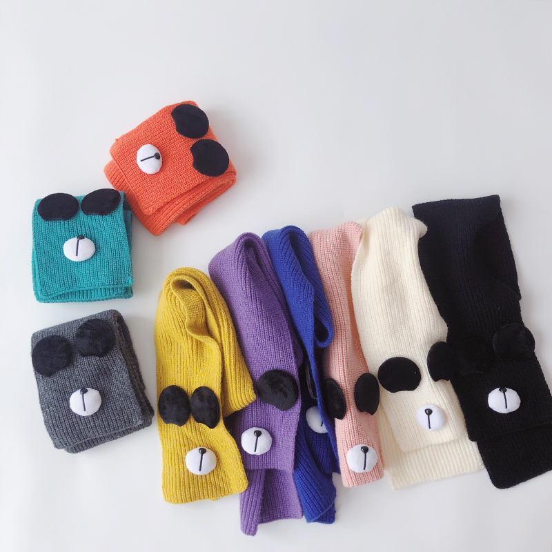 Herfst Winter Baby Gebreide Sjaal Zachte Warme Kids Jongens Meisjes Halsdoek Kinderen Hals Sjaals