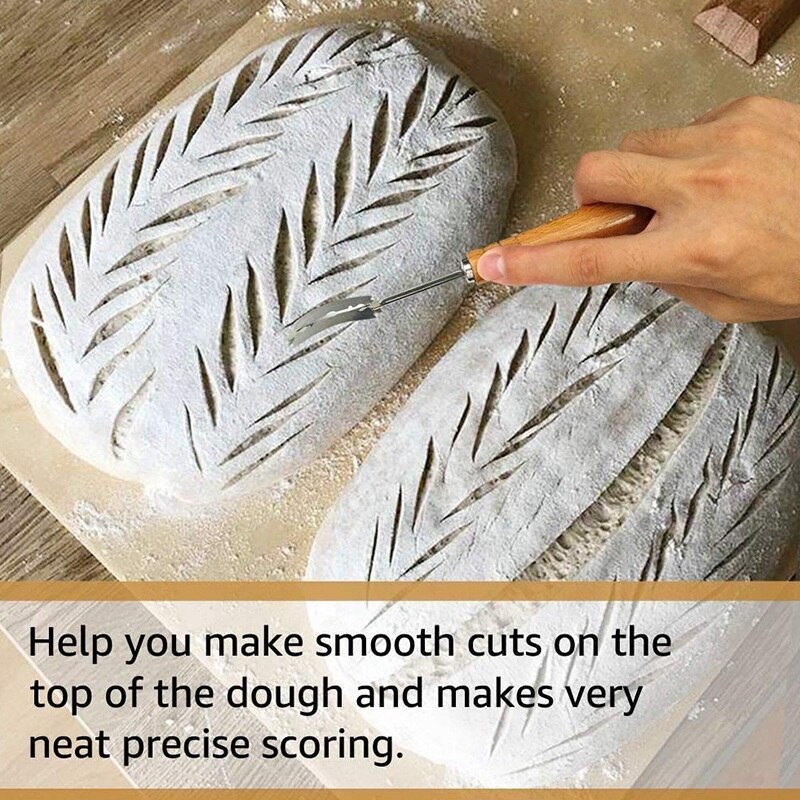 Large Bread Cloth Baking Cloth for French Baguette loaves Artisan loaf, with Storage Bag and Bread Blade