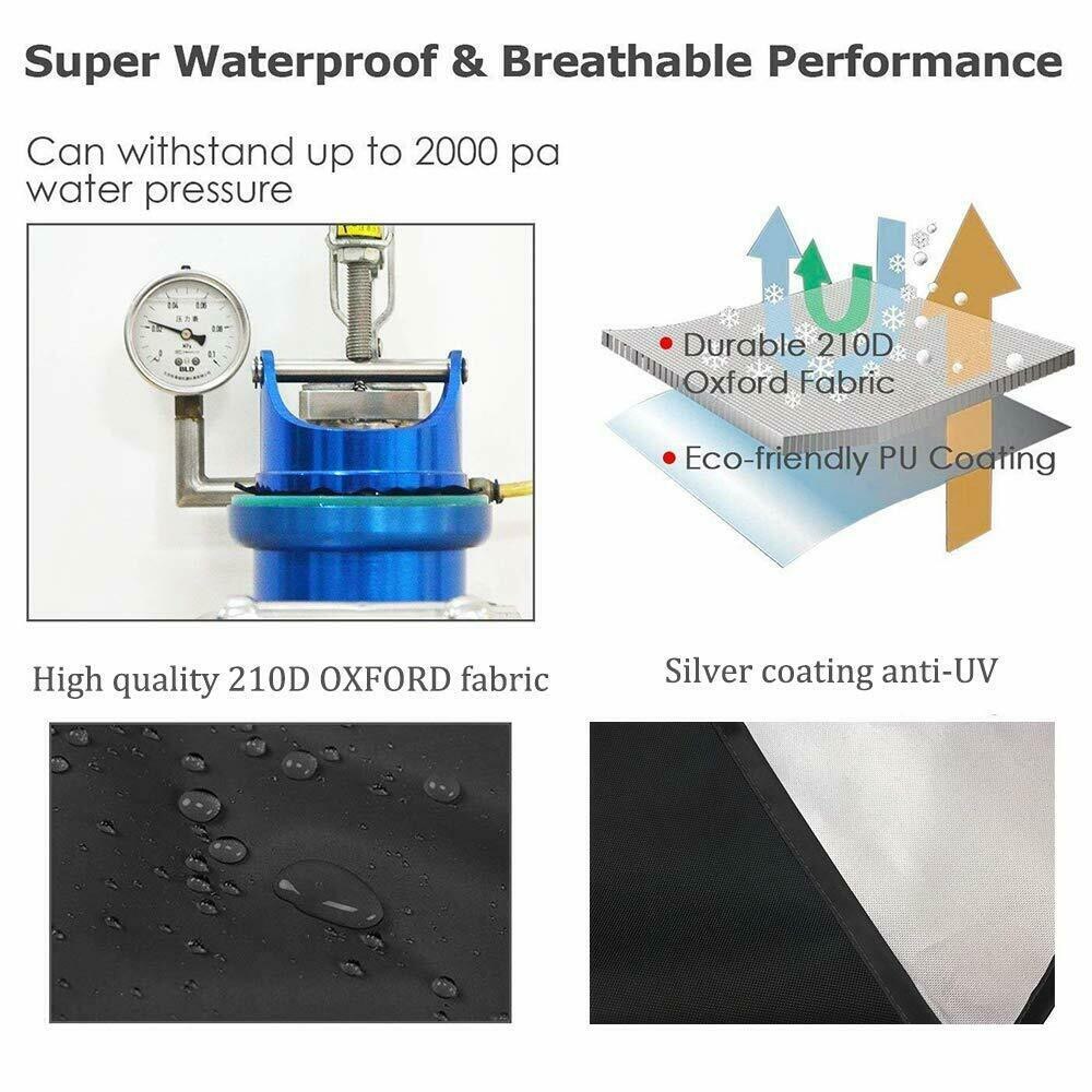 285x122x68 4 Passengers Golf Cart Cover 210D Oxford Waterproof Club Car Roof Enclosure Rain Cover Golf Accessories