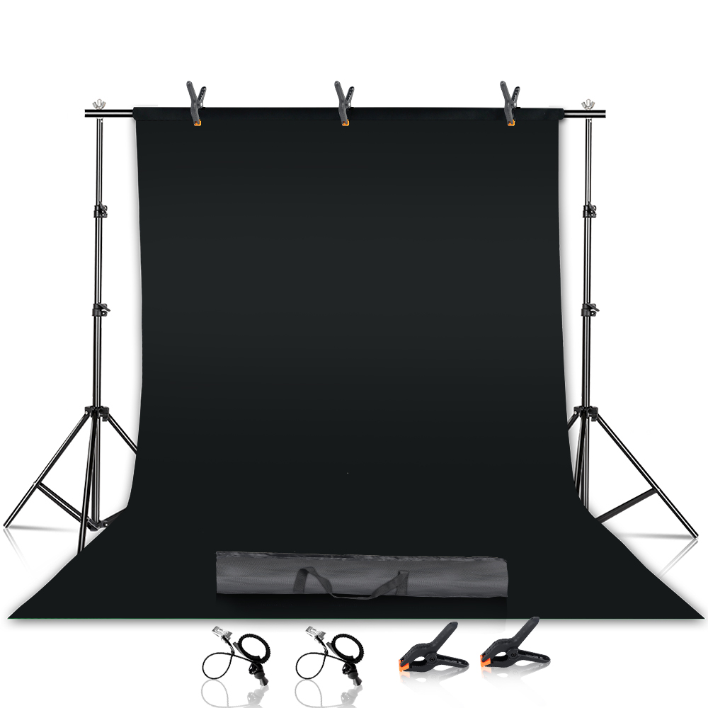Kit de soporte de fondo de fotografía, sistema de soporte de fondos con soporte ajustable para estudio fotográfico, marco de pantalla de croma verde: PEACOCK BLUE / 150 * 150
