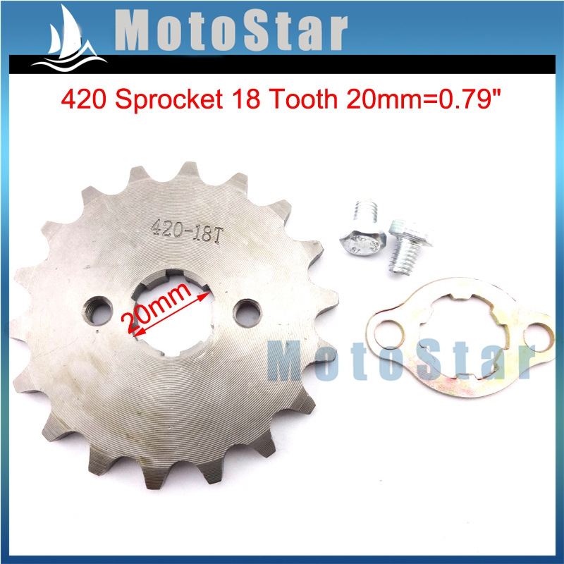 420 14T 17mm Front Chain Sprocket 50cc 70cc 90cc 110cc 125cc Pit Dirt Bike ATV E - Foto 8