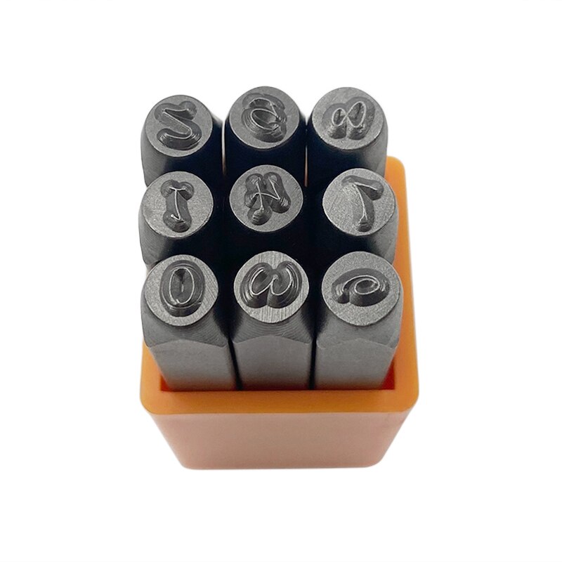 Uppercase/ Lowercase Alphabet Metal Engraving Stamp Set - Bridgette - 27 pcs Basic Bridgette 3mmMetal Stamp Set WWO66: Digital