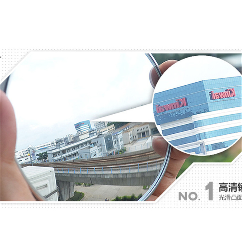 Universele Spiegel Modificatie Accessoires Ronde Bolle Spiegel Hd Extra Blind Spot Super Breed Gezichtsveld