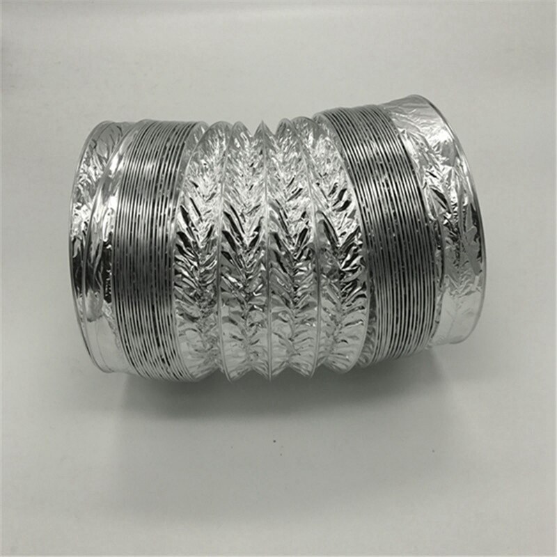 Ventilator Pipe PVC Aluminum Tube Air Ventilation Pipe Hose Flexible Exhaust Duct Air System Vent Bathroom 100Mmx2m