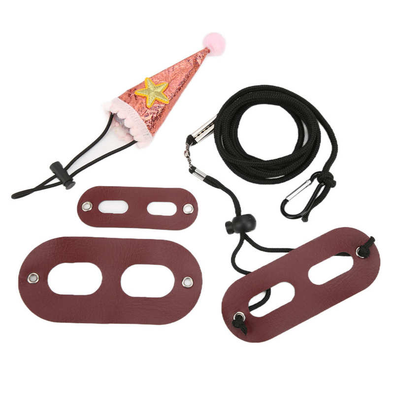 Conjunto de arnés de correa de lagartija, dragón barbudo ajustable para otros animales pequeños de compañía para anfibios: pink