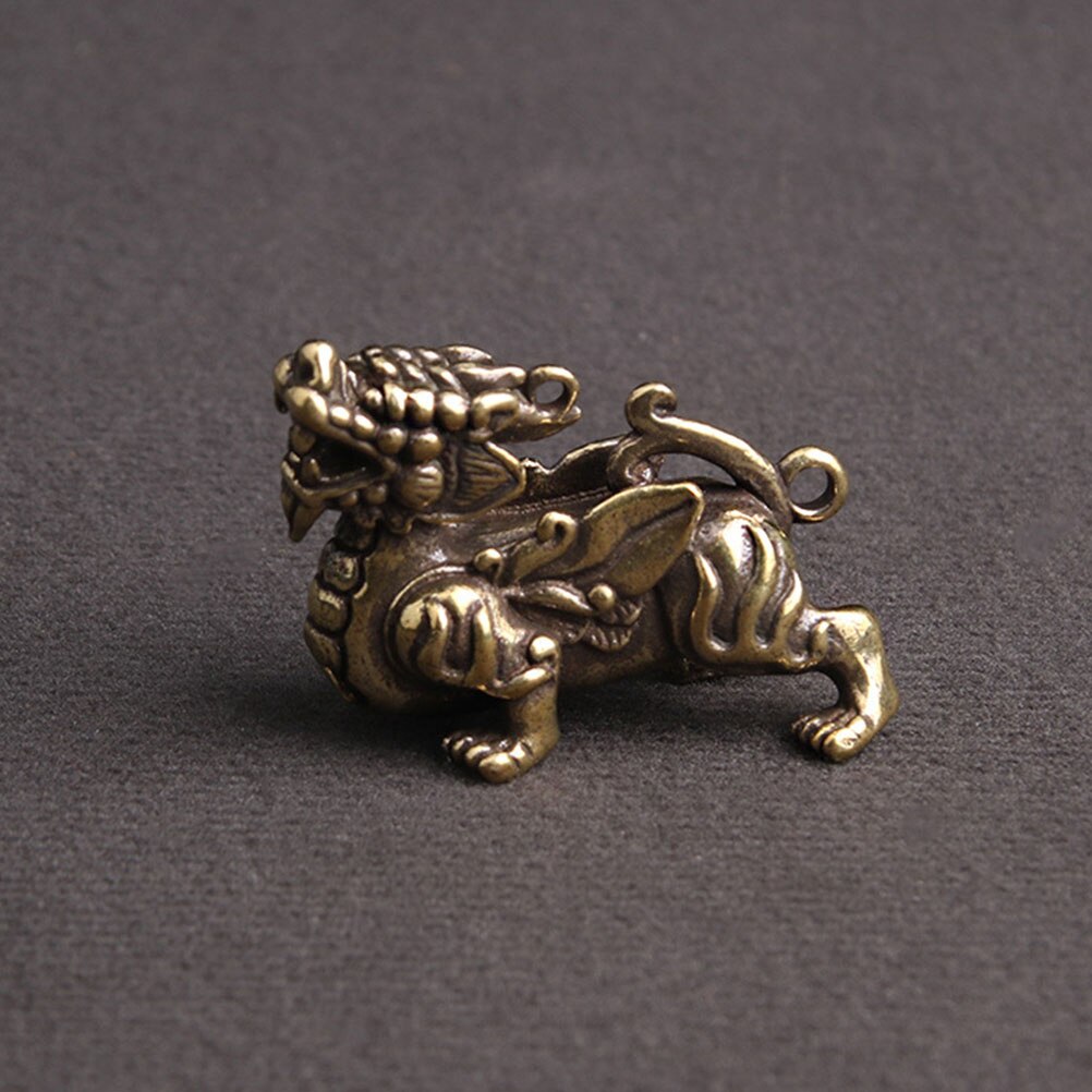 2PCS Brass Retro DIY Keychain Pendant Household Brass Adornment