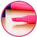 mini highlighter maling tusj tegning flytende kritt brevpapir skolekontor rekvisita 1 stk: Rosa