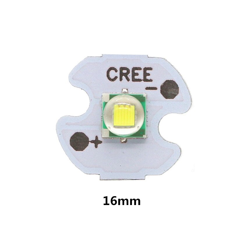 LED CREE 5050 LED Chip 3,2-3,4 V 45mil 1-3W hoch Energie Perlen Mit 10mm 16mm 20mm Aluminium PCB Kühler Tafel Für DIY Taschenlampe: 16mm / 100 Stck