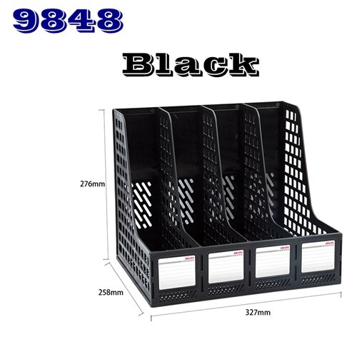 Delikatessen 78981 kunststoff Dokument Kasten mit stift Stand HÜFTEN datei korb datei tablett dokumente Verwaltung blau schwarz grau farben Optional: 9848-Schwarz