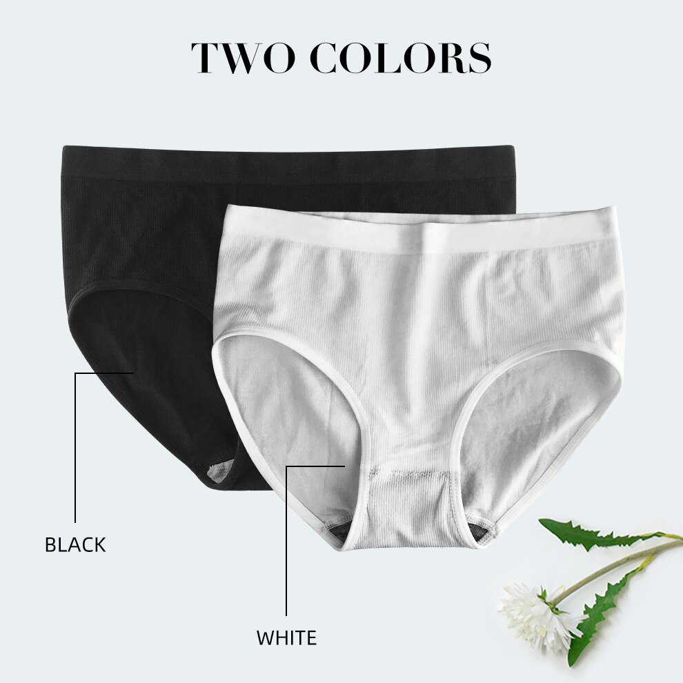 Cotton Panties Female Underpants Sexy Panties For Women Briefs Underwear Pantys Lingerie Solid Black White