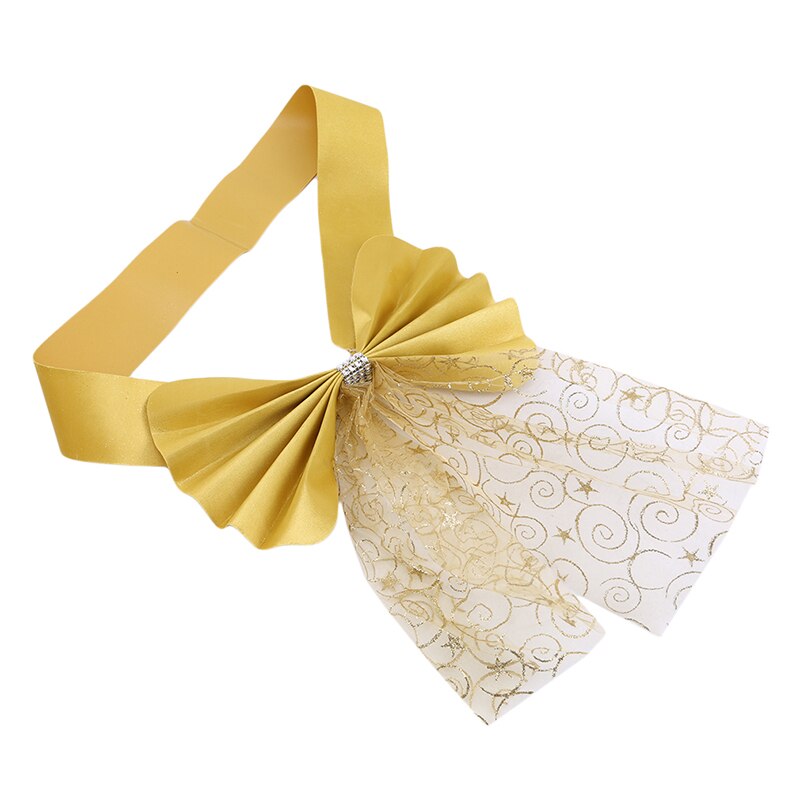 Ceintures de chaises avec couverture de nœud 10 pièces | Tulle vert menthe, pour événements mariages et fêtes noël, décoration