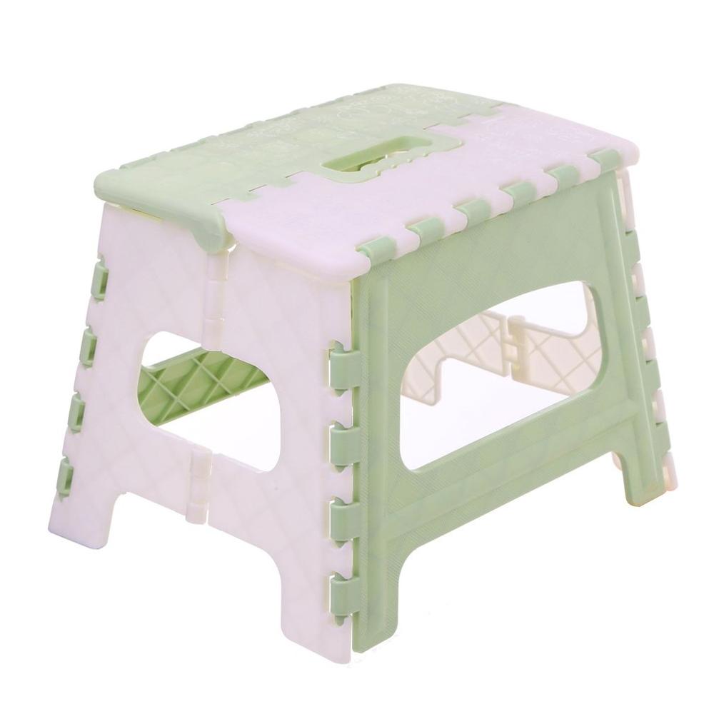 Folding Step Stool Portable Chair Seat For Home Bathroom Kitchen Garden Camping Kids And Adults Use Chair seat Folding Stool: Green
