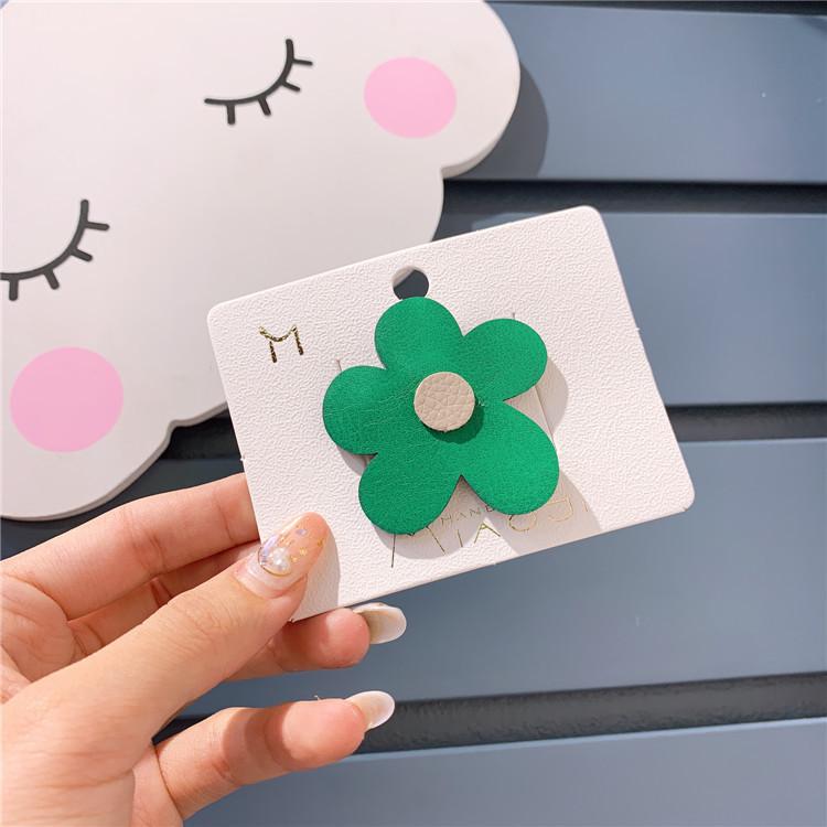Korea 'S Ins Meisje Eenvoudige Grote Bloem Kinderen Haar Clip Kant Clip Bb Clip Leuke Kleurrijke Zoete haar Clips: 4