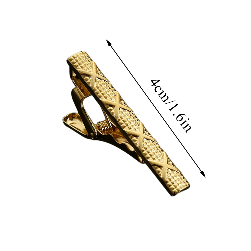 Clips de alfiler de corbata clásicos para hombres, Clip de corbata de simplicidad de negocios, joyería de , barra de corbata de boda exquisita, Color plateado y dorado