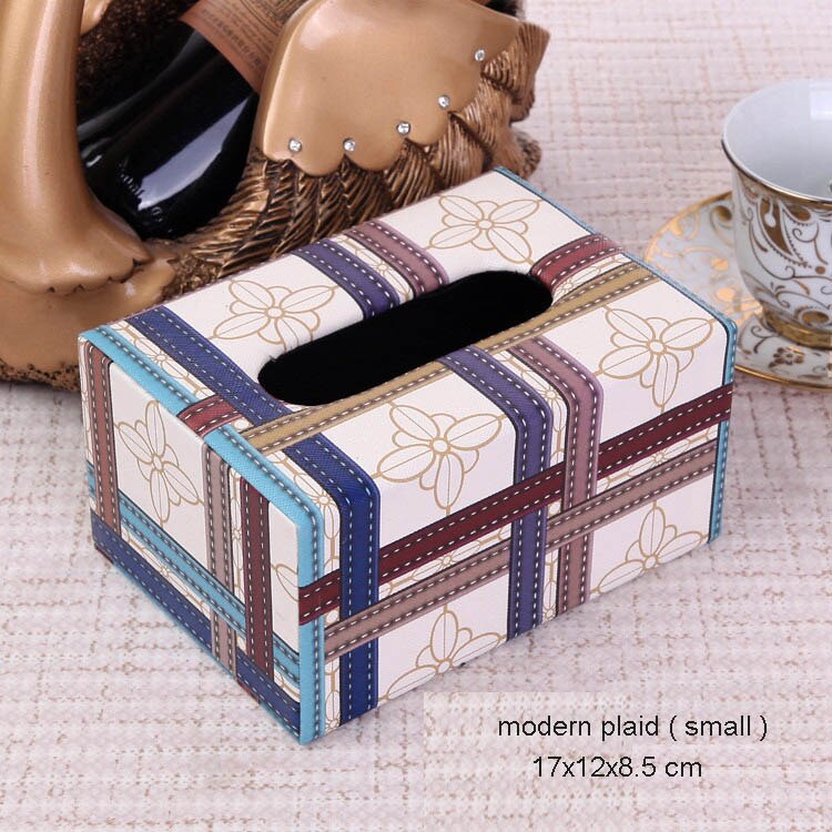 modern rectangular cute tissue box cover car tissue box holder dispensador papel paper dispenser wooden tissue box 519: small modern plaid
