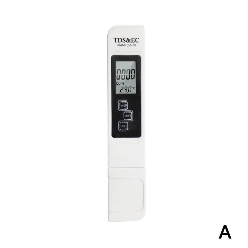 TDS Meter Digital Water Tester Digital 0.0-14.0 PH Meter Filter 0-9990ppm Aquarium TDS&amp;EC Tester LCD Water PPM Purity X8A7: A