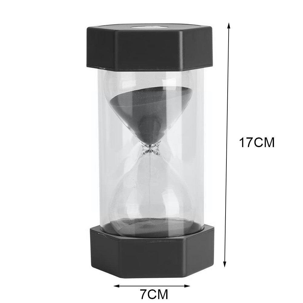 30 Minutes Hexagonal Anti-fall Sand Watch Timer Plastic Crafts Quicksand Bottle Multicolor Timer Home W9x0