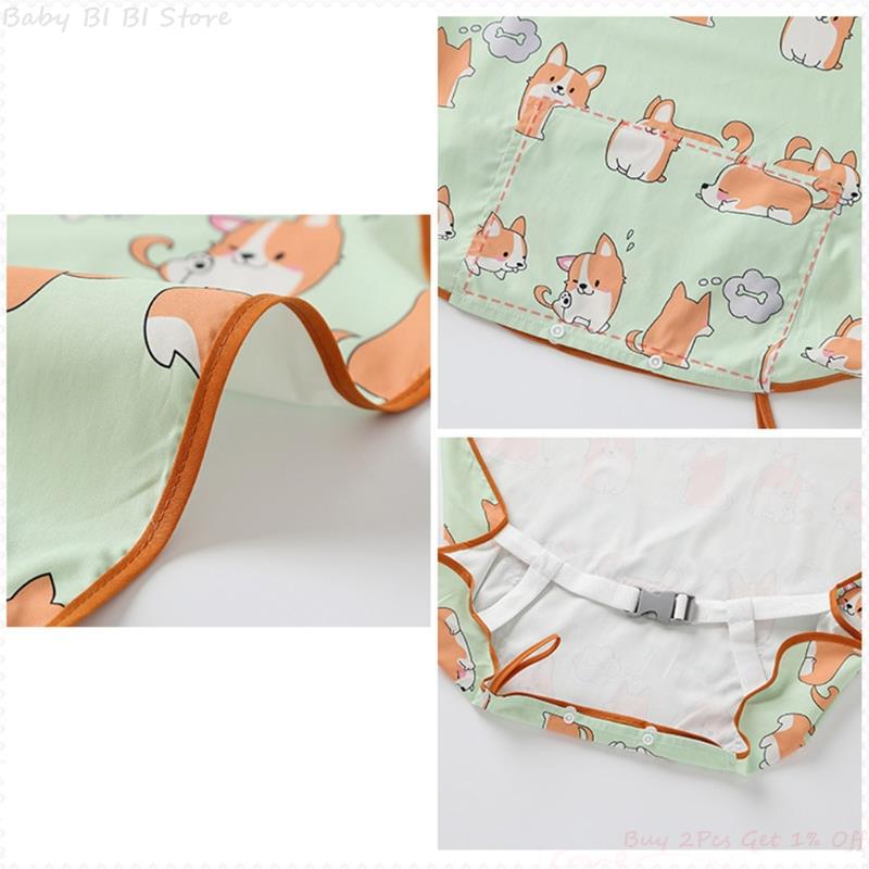 1 Pc Baby Weaning Full-Coverage Bib and Apron Combination for Infant Baby Toddler Dining Chair Cover Coverall Baby Gown