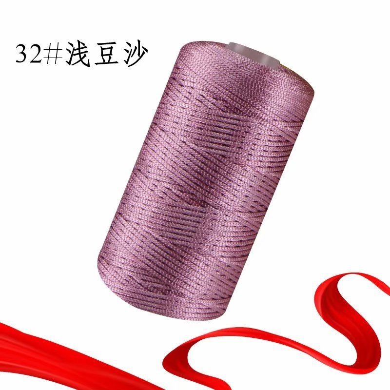 1.5Mm Dikte Gehaakt Garen Dun Ijs Gemengd Gevlochten Katoenen Draad Voor Diy Hand Breien Tas Hoed Schoenen 100Gram Rol 60 Kleuren