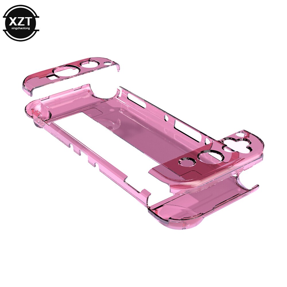 Universele Pc Transparante Protector Case Voor Nintendo Nintend Schakelaar Oled Gevallen Hard Clear Cover Shell Coque Ultra Dunne Tas: pink