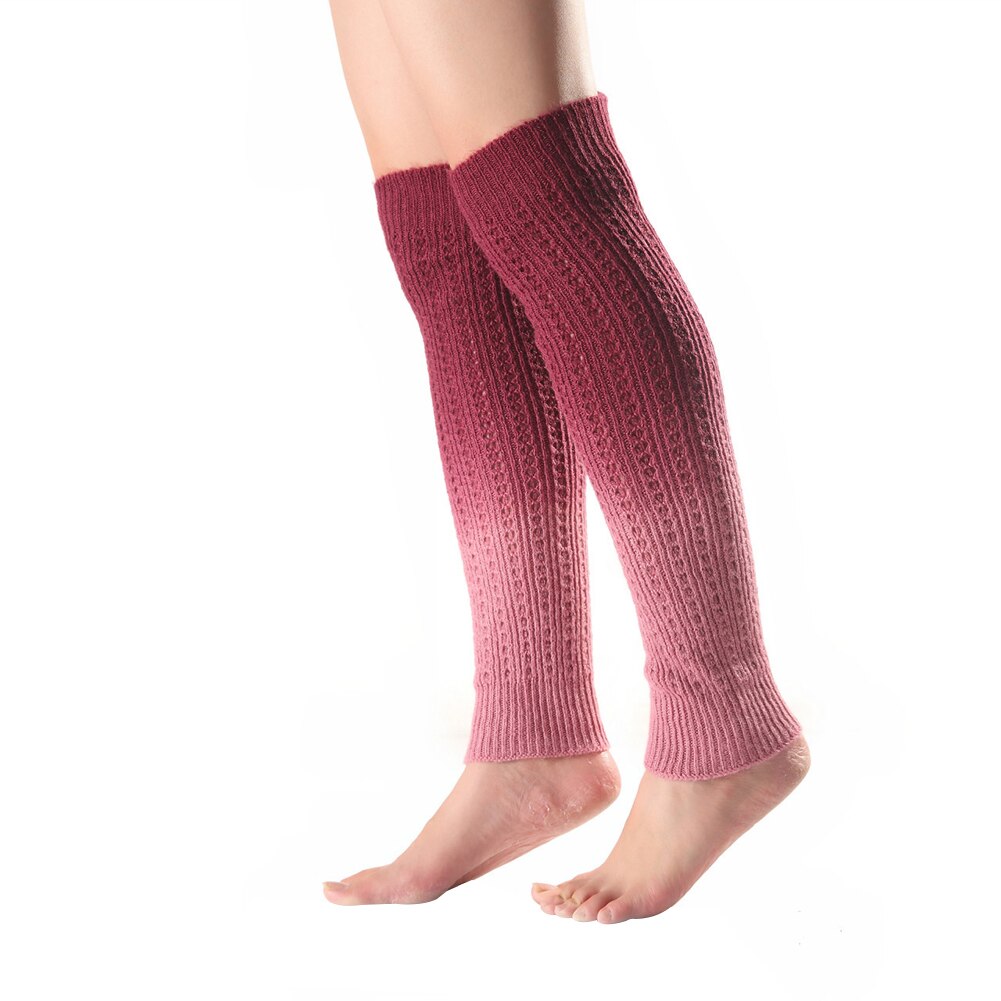 SALES! Gradient Knee High Women Boot Socks Winter Knitted Footless Leg Sleeve Warmer Women's Leg Warmer Winter Warm