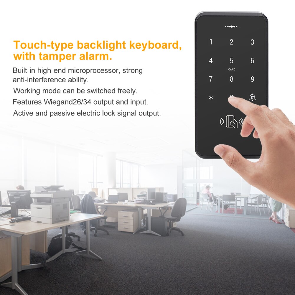 keypad lock RFID 125KHz WG26/34 Access Control Kits 3000 Users Password Card Keypad Door Opener