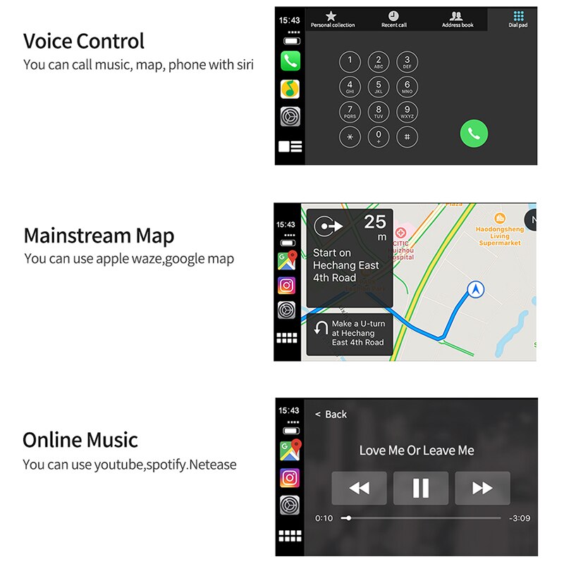 CarPlay /Android Auto Carplay Dongle for Android System Screen Smart Link Support Mirror-Link Online Map