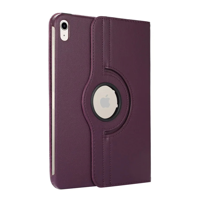 Voor iPad Air 11 Case 2025 PU Leer 360 Roterende Stand Tablet Gevallen Voor Apple Air 7th M3 11 inch Voor iPad Air 6th Cover 2024 M2: Paars