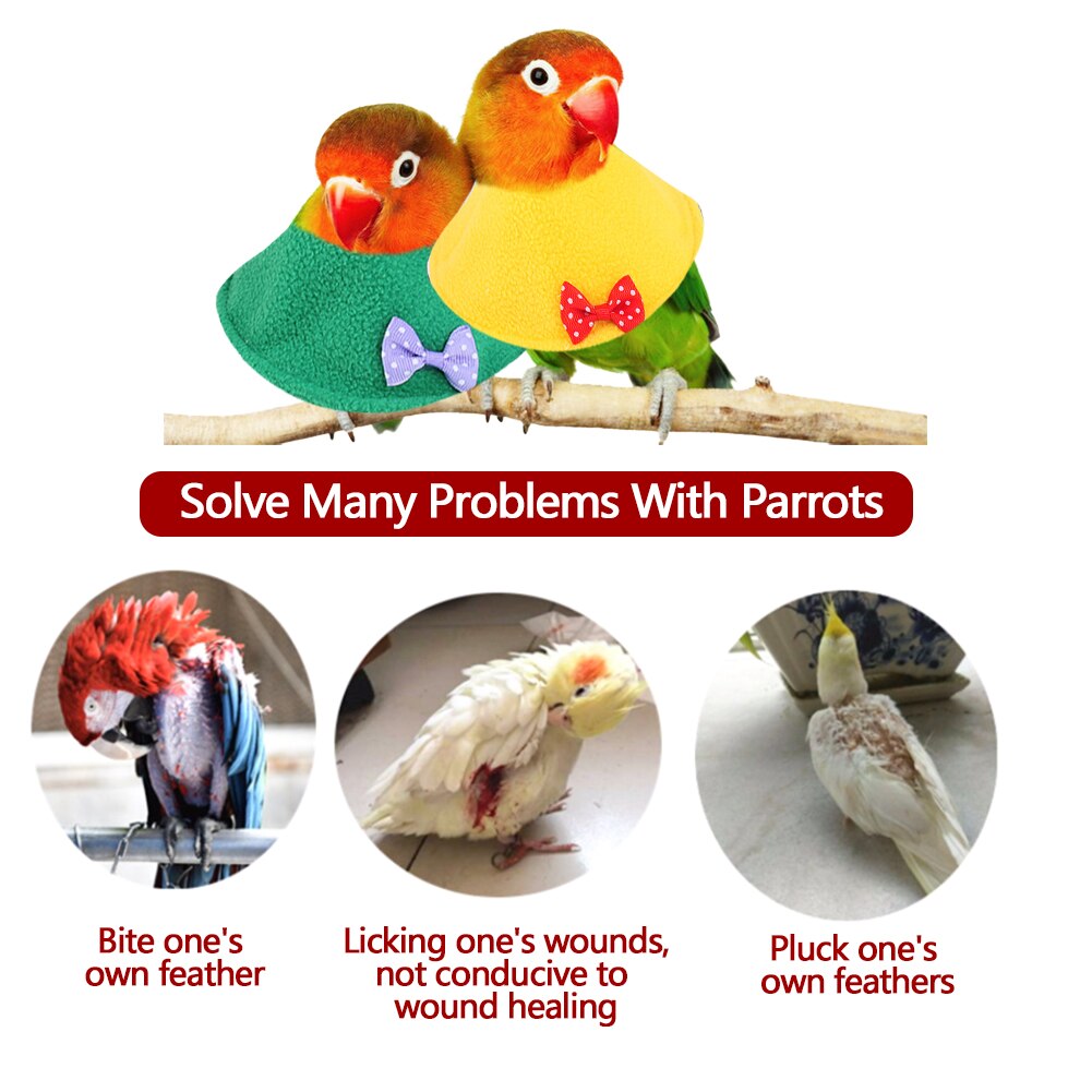 Parrot Collar Cloak Restoration Collar Anti-bite Pecking Elizabeth Protection Collar Bird Cloak Pet Warm Clothe Cute Comfortable