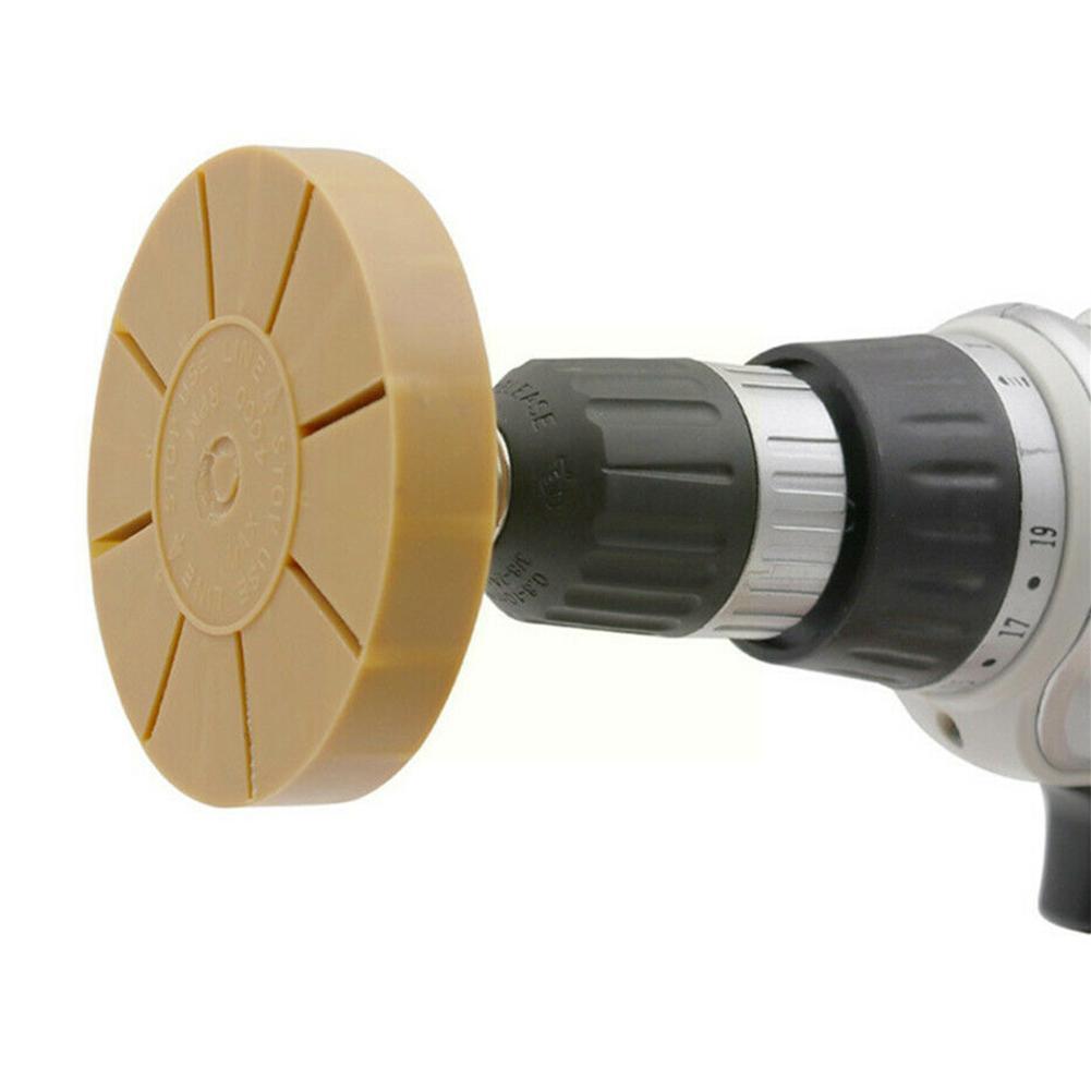 Rueda de goma Universal para eliminar pintura, pegatina neumática, pegamento adhesivo, herramienta de disco de desgomado para reparación de coche, 3,5 pulgadas, 88mm, G5g9