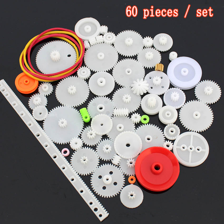 46-82 Soorten tandwielen 0.5 Module Plastic Gear Voor Motor gear wrap robot Reductie Reducer Versnellingsbak DIY Speelgoed Model accessoires: green