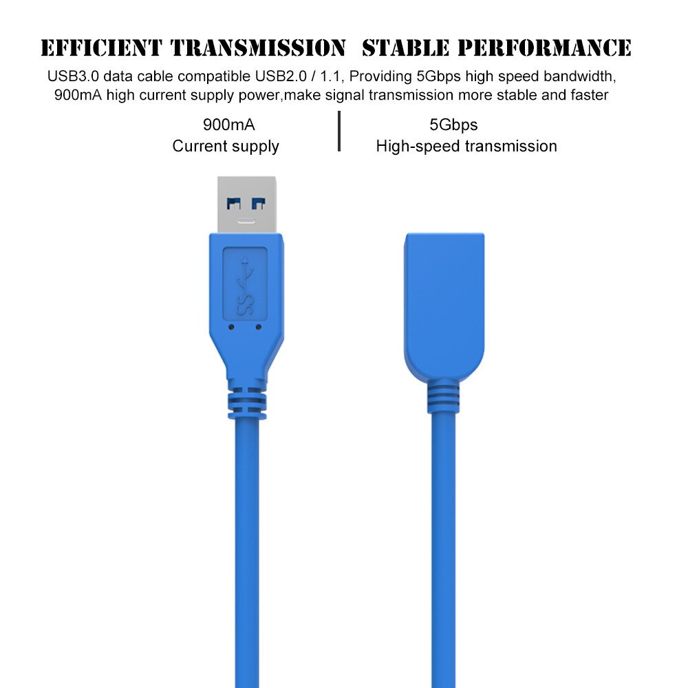 USB Extension Cable USB 3.0 Male To Female Cable for Camera PC PS4 Smart TV High Speed Charger&amp;Data USB 3.0 2.0 Cable Extender