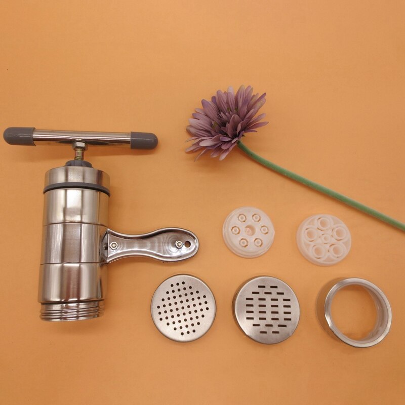 Manual Stainless Steel Pasta Maker Pasta Press Crank Cutter Fruit Juicer Cookware Making Spaghetti Kitchen Tool