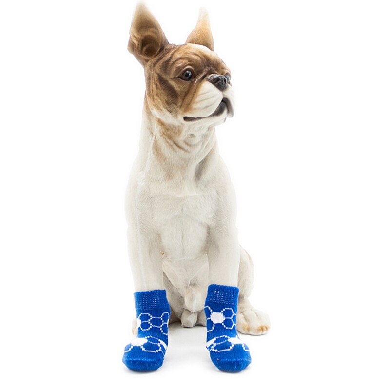 Anti-Slip Pet Dog Stocking Cute Dogs Cotton Socks Pet Winter Warm Socks Dog Paw Protection Socks Pet Booties Accessories &