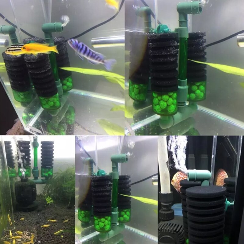 Aquarium Filter Aquarium Garnalen Vijver Luchtpomp Biochemische Spons Filter Bio Sponge Filter Aquarium Filtratie Filter