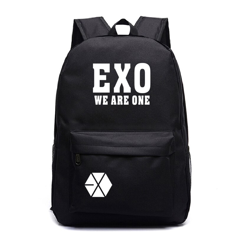 EXO Back to School Bags Students School Rucksack Teen Casual Shoulder School Backpack Laptop Backpack Mochila