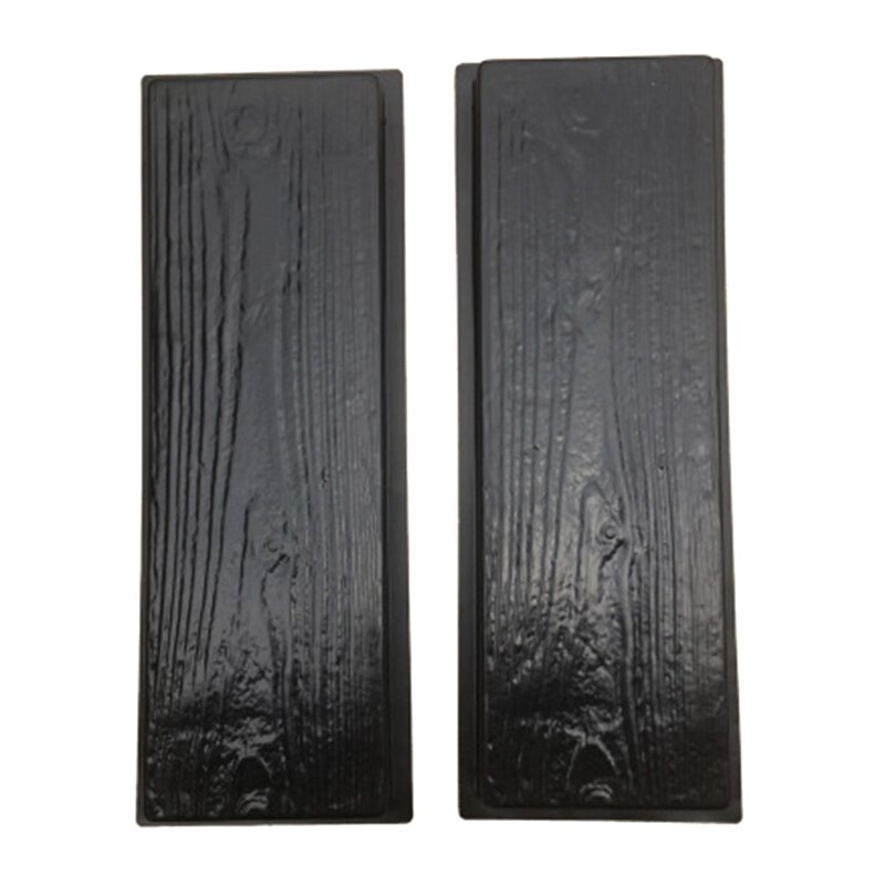 95AA Imitation Wood Grain DIY Path Maker Paving Cement Brick Mold Stepping Pavement