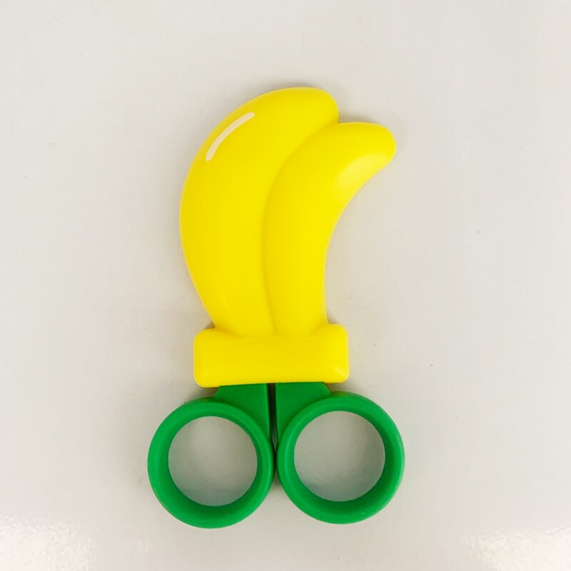 Magnetische Schaar Voor Kinderen Leuke Fruit Schaar Kleine Schaar Veilig Cap Plakboek Ambachten Diy Home Snijden Draad Cutter: Banana