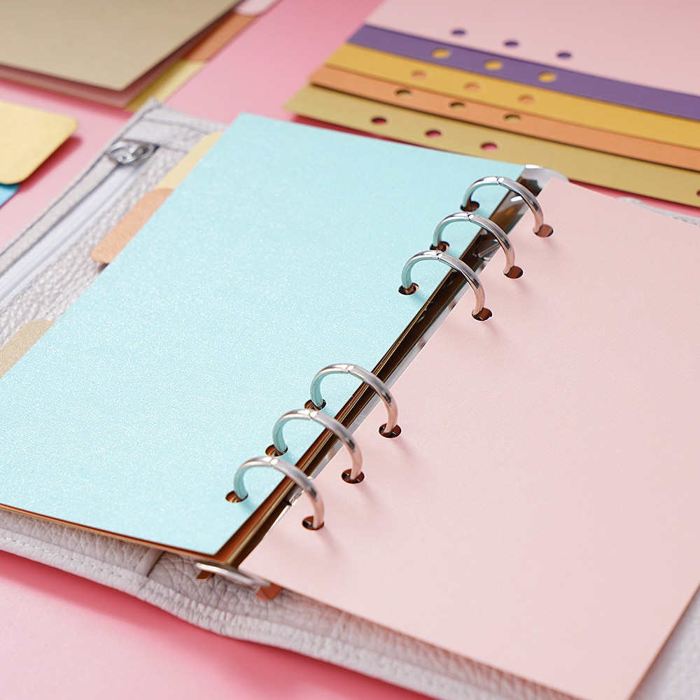 5 Stks/set Bindmiddel Index Verdelers A5/Persoonlijke Grootte Notebook Binnenpagina 'S Separator Dagboek Planner Papier Categorie Pagina 'S Briefpapier