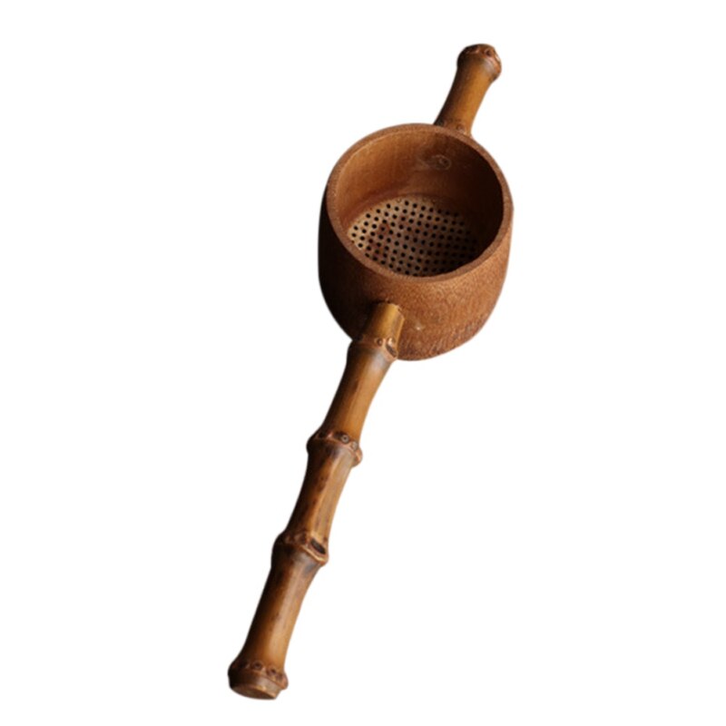 Japanese-style Tea Ceremony Filter Meng Zong Bamboo Root Spoon Leak Tea Set Filters: A8