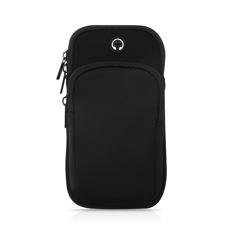 Funda impermeable Universal para correr, brazalete deportivo para el brazo del teléfono móvil, soporte para teléfono inteligente Iphone: Black