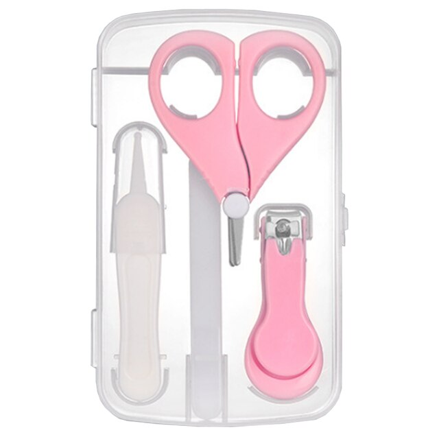 Vier Stuk Baby Nagelknipper Set: Roze