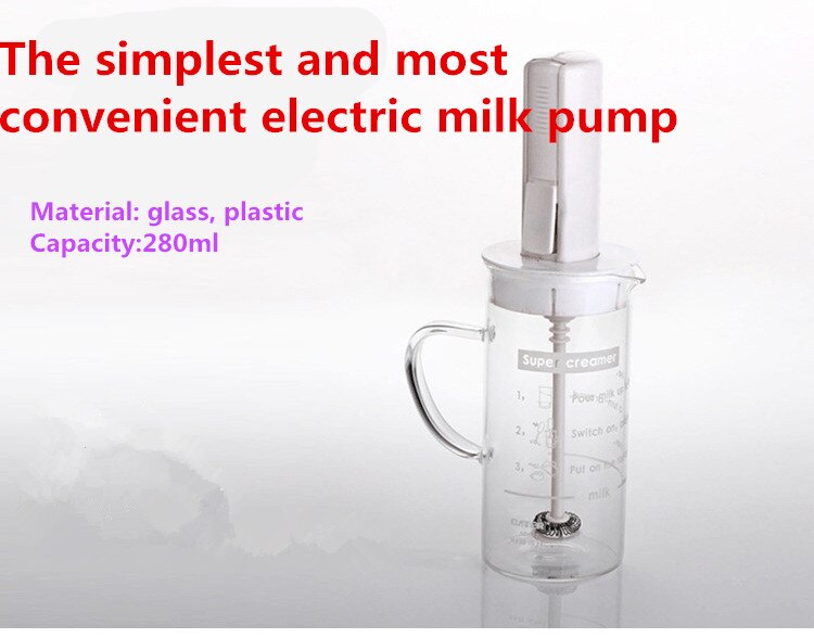 Glass scale electric milking rod Electric milk foam electric egg beater glass