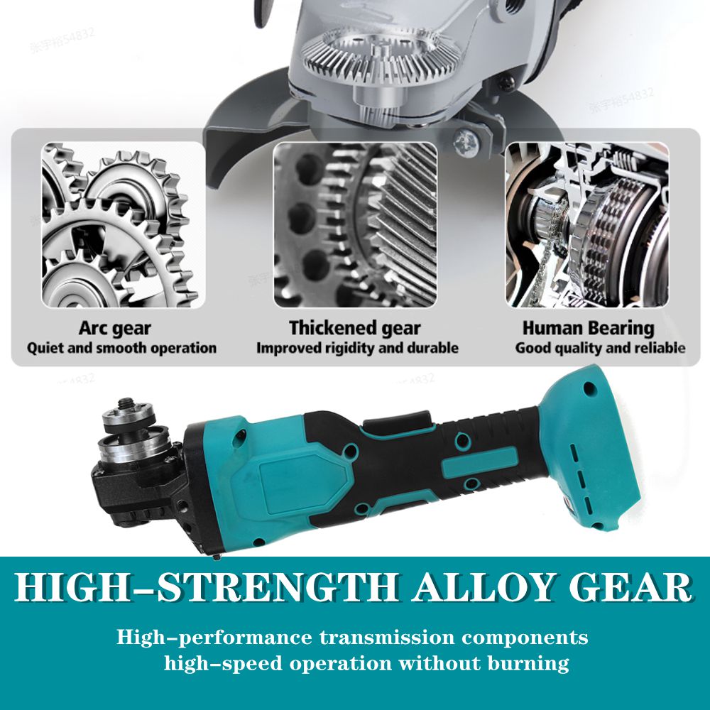 800W 18V Brushless Cordless 100mm Impact Angle Grinder Variable Speed For Makita Battery DIY Power Tool Cutting Machine Polisher