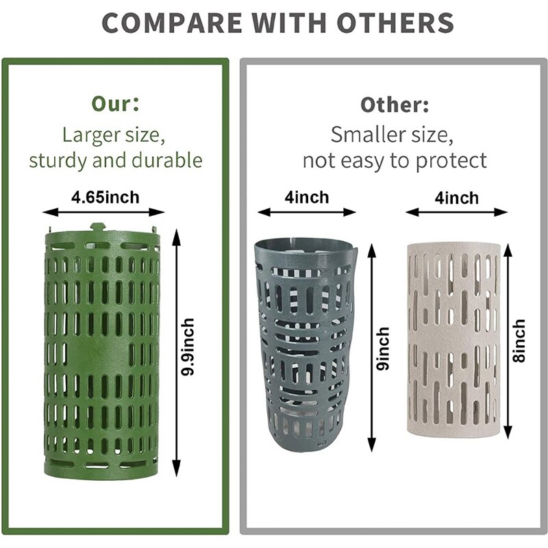 10 Pack Plastic Plant Tree Trunk Protectors Easy Flexible Tree Guard Expandable Nursery Mesh Tree Bark Protector