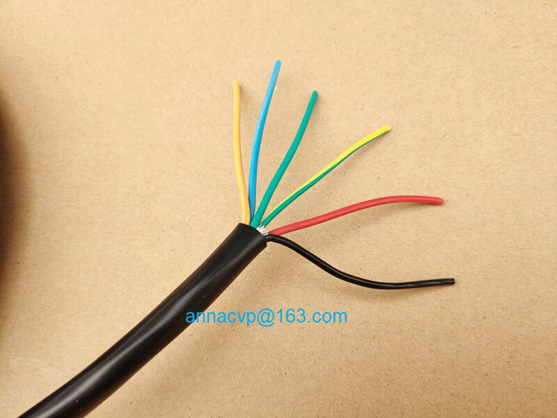 CVP bulk trailer cable trailer electric cable wire black 6 cores 0.75mm2, trailer parts