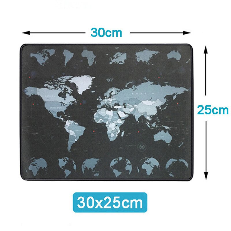 Silicone Large Mousepad Gaming Accessories Keyboard Pad Cushion XL Mouse Mat Gel World Map Print Keyboard Gel Logitech Gamer Mat: 30 x 25 cm