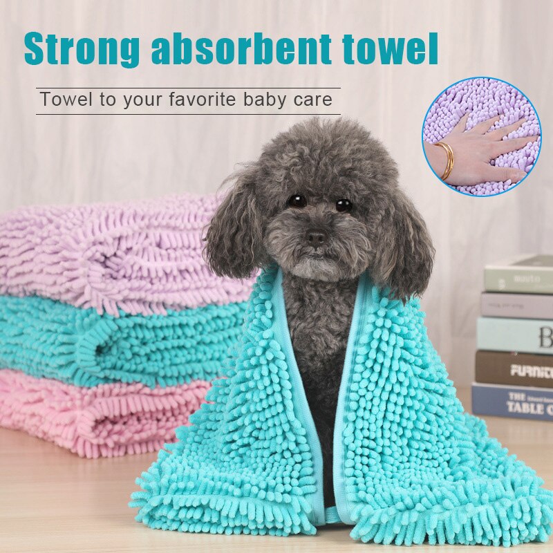 Dog Towel Microfiber Ultra Absorbent Quick Dry Lint-Free Pet Bath Towels TN99
