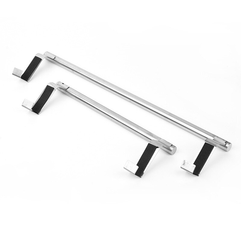 Stainless Steel Towel Rack Over Door Cupboard Hanger Towel Holder Kitchen Bathroom Towel Organizer Rack Rail Towels Bar